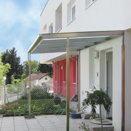 Individuell abgestützte Überdachung