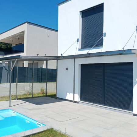 Terrassenüberdachung mit Abhängung